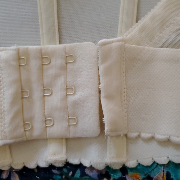 NWT DOMINQUE Corset Shapewear Top IVORY WHITE Retro Pin-Up 34C #6377 - Picture 9 of 11